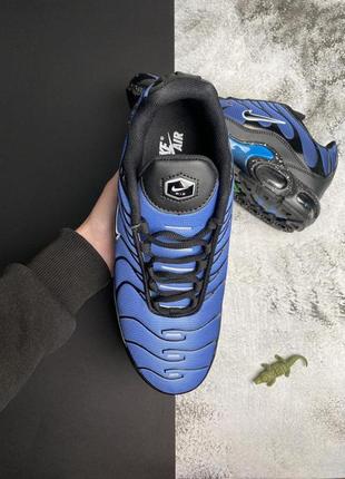 Кросівки чоловічі nike air max tn plus blue сині легкі повсякденні кросівки найк айр макс на літо8 фото