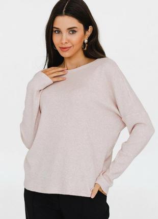100% cashmere ніжний джемпер пудрового кольору