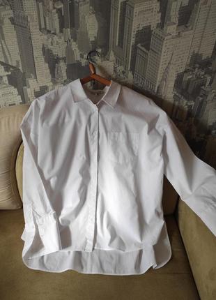 Стильна білосніжна сорочка