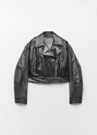 Байкерская куртка zara