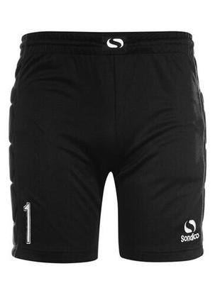 Спортивные шорты с защитой футбольные вратарные регби sondico keeper shorts junior black