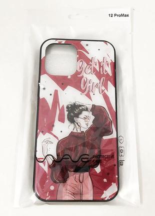 Чохол apple iphone 11 pro max. get it ct-396 girl! червоний