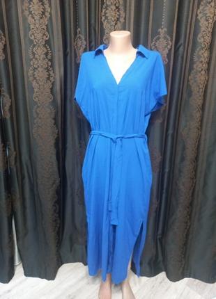 Сукня-сорочка электрик батал