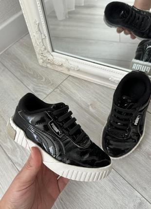 Лакированные кроссовки puma cali patent jr лаковые кеды для девчонки стильные кроссовки лакированные для девочки