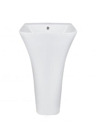 Раковина напольная моноблок qtap crow 450x435x835 white qt0511g315wn