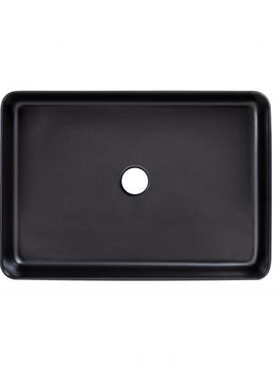 Раковина-чаша qtap tern 500х350х145 matt black qt1711a055mbn