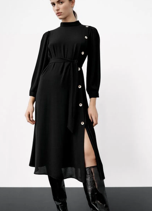 Довге плаття з плісе zara