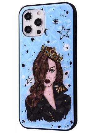 Чохол для apple iphone 11 pro max королева. tg-309 колір блакитний