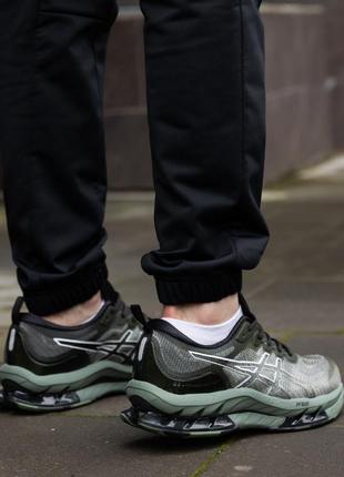 Кроссовки мужские зеленые asics gel kinsei blast удобные летние кросы асикс...