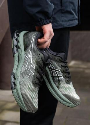 Кроссовки мужские зеленые asics gel kinsei blast удобные летние кросы асикс...