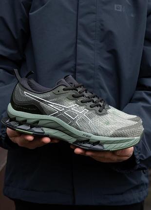 Кроссовки мужские зеленые asics gel kinsei blast удобные летние кросы асикс...