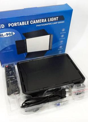 Светодиодный студийный видеосвет rl-900, профессиональный видеосвет для hl-437 фото видеосъемки