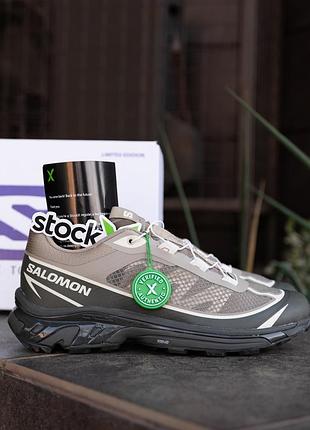 Кроссовки мужские бежевые salomon s lab xt 6 ft удобные качественные кросы на лето стильная обувь саломон9 фото