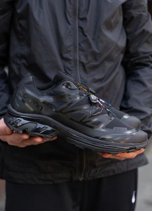Кроссовки черные salomon s lab xt 6 удобные качественные кросы на лето стильная брендовая обувь саломон7 фото