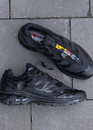 Кроссовки черные salomon s lab xt 6 удобные качественные кросы на лето стильная брендовая обувь саломон6 фото