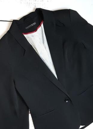 1+1=3 базовый черный женский пиджак жакет блейзер atmosphere, размер 44 - 463 фото