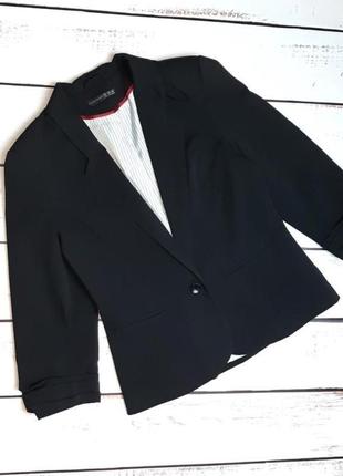1+1=3 базовый черный женский пиджак жакет блейзер atmosphere, размер 44 - 467 фото
