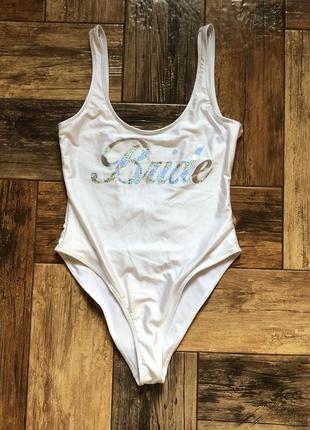 Купальник bride forever 21 белая невеста сплошной