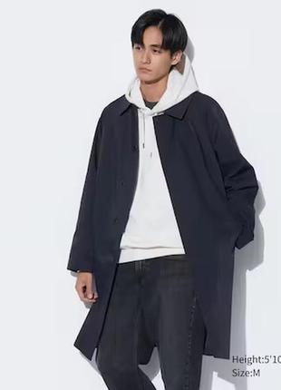 Тренч uniqlo с подкладом демисезон пальто куртка плащ