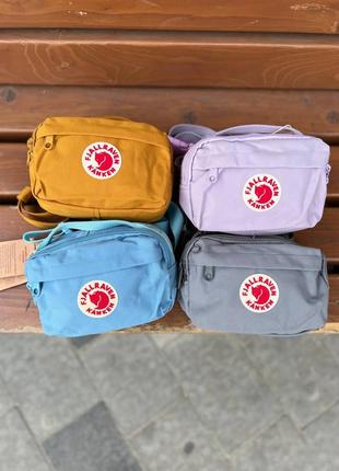 15 кольорів! бананка, сумка на пояс fjallraven kanken з тканини4 фото