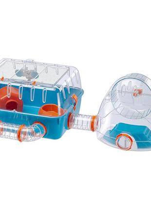 Клетка для хомяков и грызунов с игровыми тоннелями ferplast combi 2 (ферпласт комби 2)