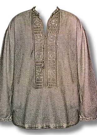 Схема на папері для вишивання хрестиком сорочка чоловіча:о106