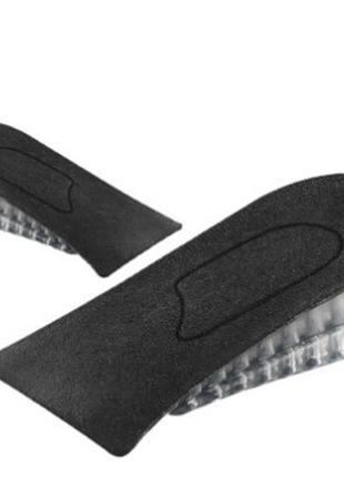 Напівстілки вкладки для збільшення зростання силіконові пазл на 3,5 см black