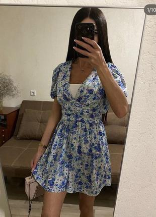 Гарна сатинова сукня-комбінезон на зріст макс 165см zara