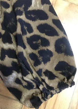 Сукня в леопардовий принт плаття анімалістичний  принт6 фото