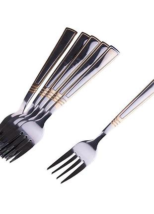 Набор столовых вилок 6 шт нержавеющая сталь гальваническое покрытие набор вилок вилка ’gr’