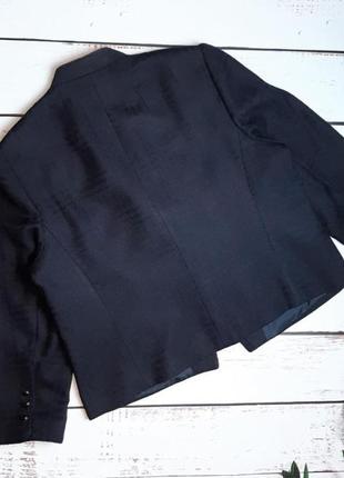 1+1=3 фирменный темно-синий женский пиджак 45% шерсть del mod, размер 52 - 544 фото