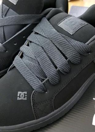 Dc оригинал 51 52 ст. 34 см новые кожаные черные кроссовки большой размер3 фото