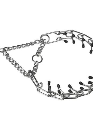 Тренировочный металлический ошейник для собак ferplast chrome ca (ферпласт хром са)