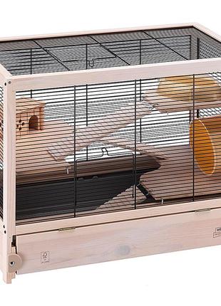 Деревянная клетка для хомяков, крыс и грызунов ferplast hamsterville (ферпласт хамстервилль)