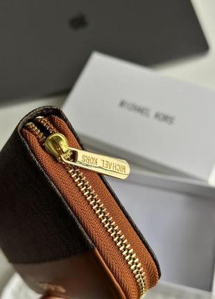 Гаманець premium michael kors wallet brown/ginger4 фото