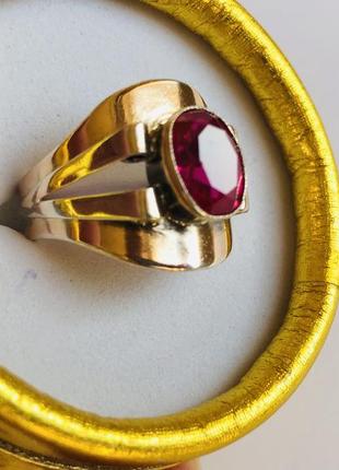 Кольцо перстень серебро ссср 925 проба 4,95 грамма 18 размер