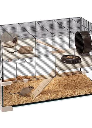 Стеклянная клетка для хомяков, мышей и грызунов ferplast karat (ферпласт карат)