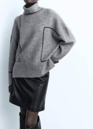 Свитер серый zara