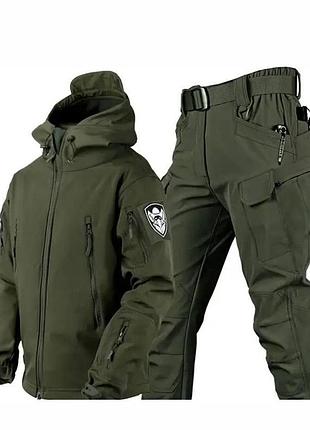 Костюм софтшел gwild олива soft shell на флісі