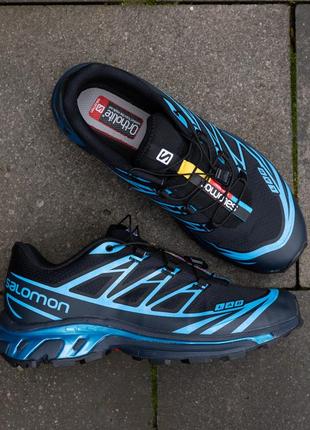 Кроссовки мужские черно синие salomon Zapatillas s lab xt 6 удобные качественные кросы на лето стильная обувь саломон5 фото