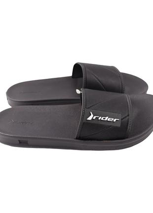 Шльопанці чоловічі rider чорні резинові, 45