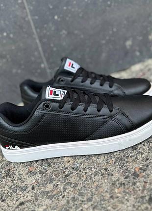 Кроссовки fila the мужские из экокожи черные