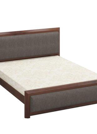 Двоспальне ліжко ismart барселона б4 горіх темний + аляска 97 140х200 см (dmbg-1122)