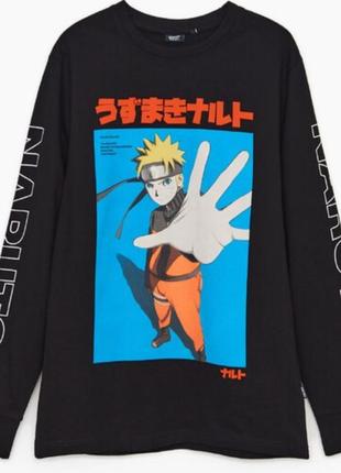 Черный лонгслив naruto shippuden