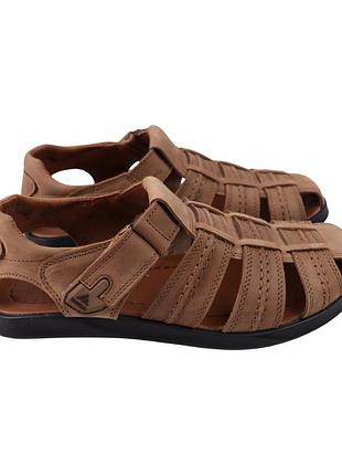 Сандалі чоловічі konors капучіно натураьний нубук, 48