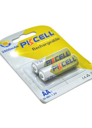 Акумулятор pkcell 1.2v aa 2800mah nimh rechargeable battery, 2 штуки у блістері ціна за блістер, q12