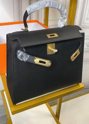 Сумка брендова шкіряна в стилі hermes kelly