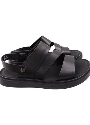 Сандали мужские brooman черные натуральная кожа, 44