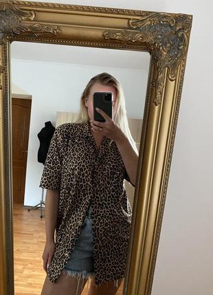 Леопардова сорочка/футболка вінтаж 🐆 дуже стильна2 фото