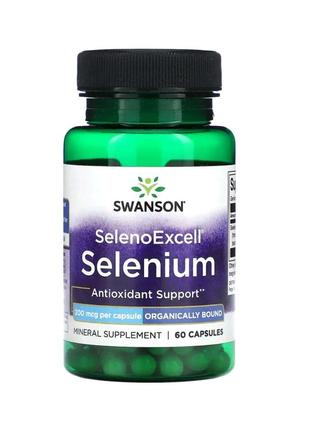 Selenoexcell, selenium, 200 mcg, 60 capsules